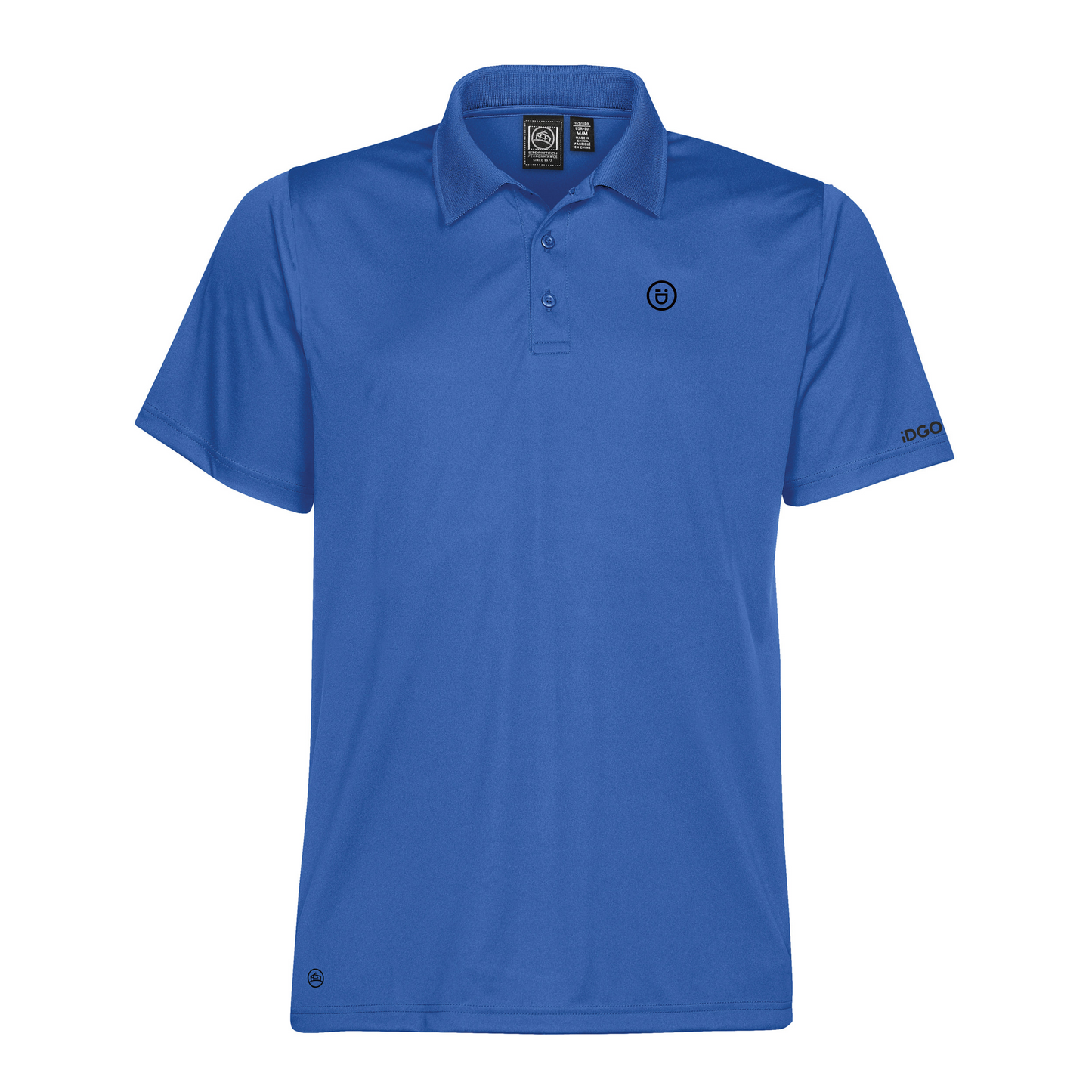 Men's Eclipse H2X-DRY® Piqué Polo – Azure Blue – iD Golf