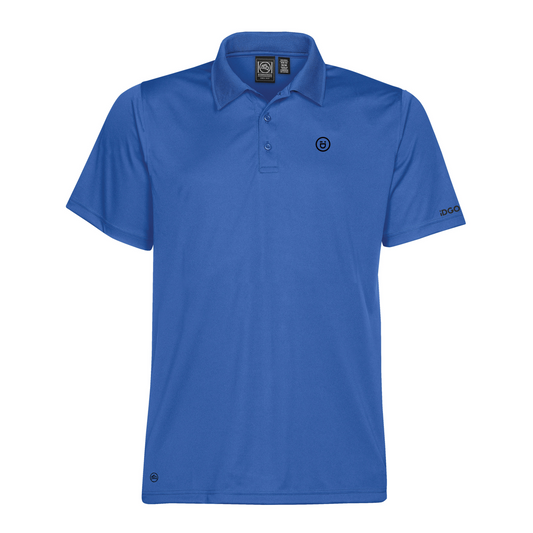 Men's Eclipse H2X-DRY® Piqué Polo – Azure Blue – iD Golf