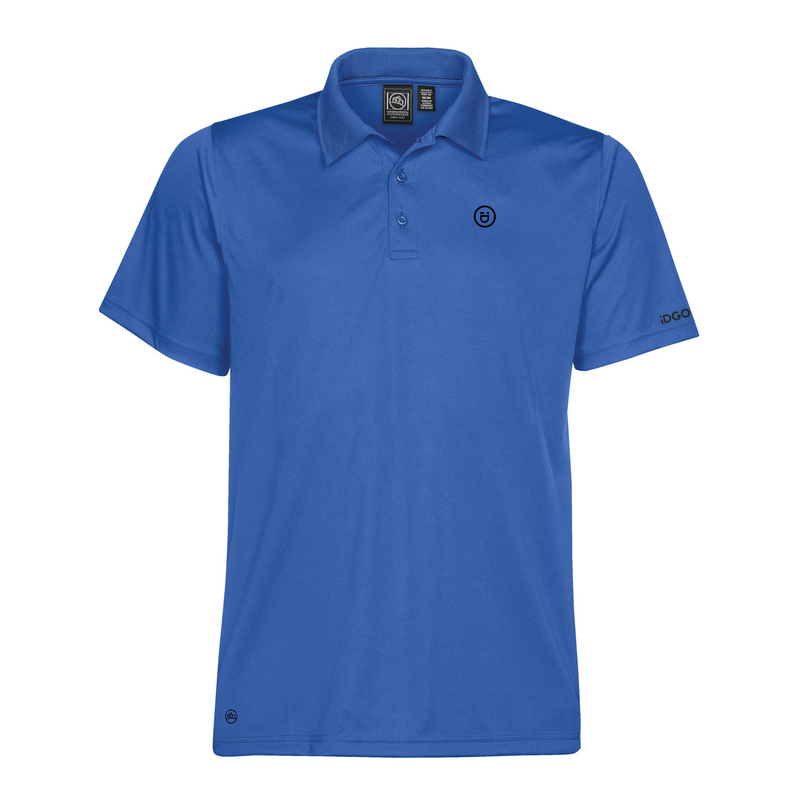 Men's Eclipse H2X-DRY® Piqué Polo – Azure Blue – iD Golf
