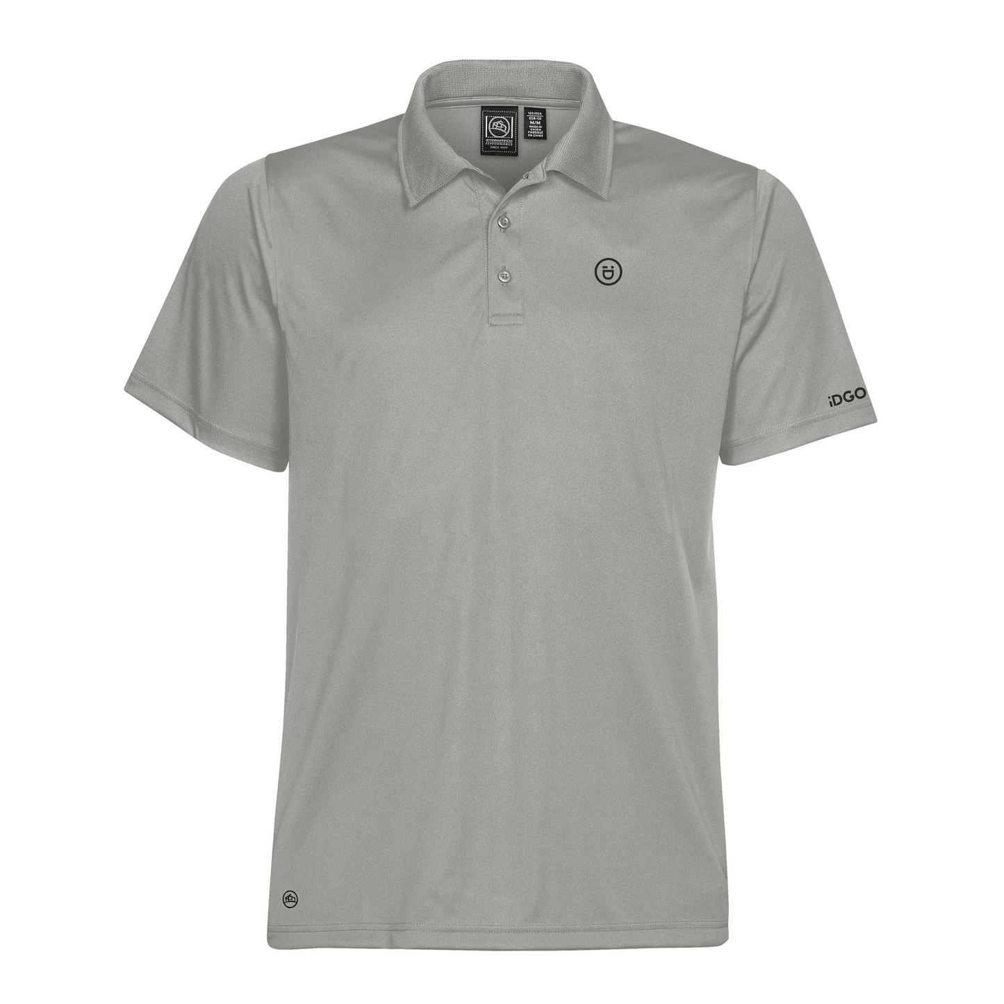 Men's Eclipse H2X-DRY® Piqué Polo – Cool Silver – iD Golf