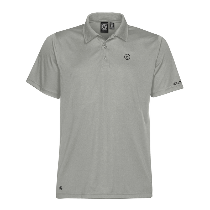 Men's Eclipse H2X-DRY® Piqué Polo – Cool Silver – iD Golf