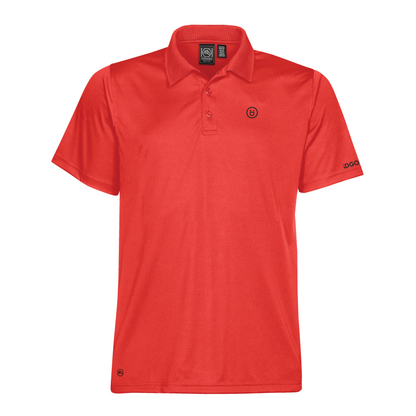 Men's Eclipse H2X-DRY® Piqué Polo – Bright Red – iD Golf