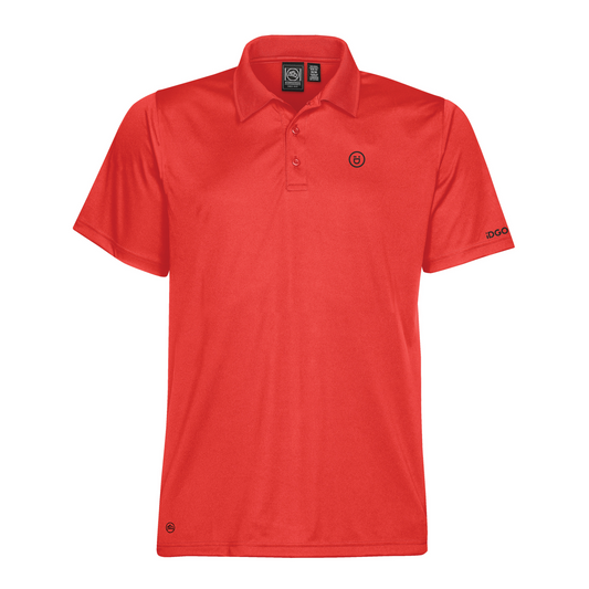 Men's Eclipse H2X-DRY® Piqué Polo – Bright Red – iD Golf